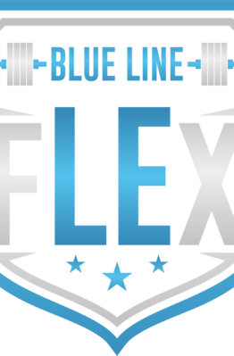 Police Fitness Thin Blue Line Flex Bodybuilding