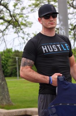police hustle fitness shirt